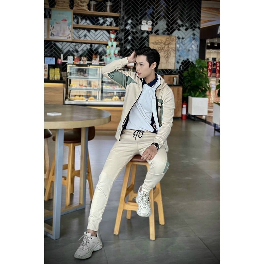 Bộ quần áo thể thao nam "Lacos" nỉ xước cao cấp mùa đông  Hàng loại 1 Bộ thu đông nam mặc nhà dài tay dày dặn