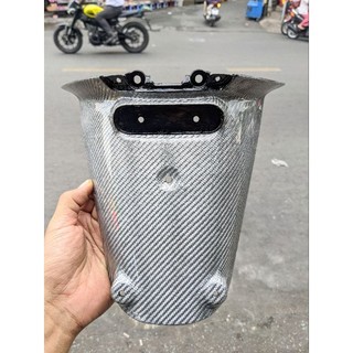 Dè biển số Carbon trắng cho Vespa Sprint /Primavera