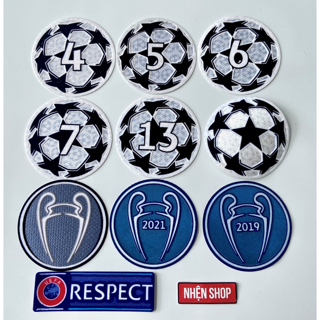 Logo/Patch ủi nhiệt giải đấu bóng đá Champion League