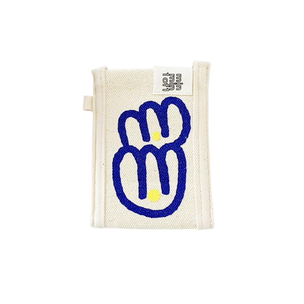 Ví Đựng Thẻ ID Bằng Vải Canvas Hai Lớp In Họa Tiết Hoa