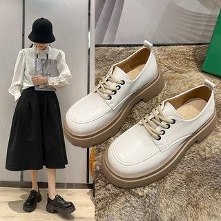 Giày Đốc Nữ Bốt Nữ Cổ Thấp Đế Răng Cưa Siêu Hót