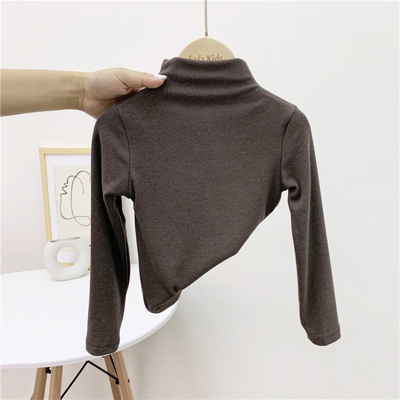 Áo Giữ nhiệt Cho Bé Trai, Bé Gái, Áo Coton Trơn Dài Tay Cho Bé Yêu 8-27kg MINKY BABY