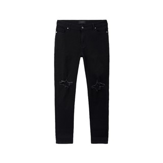 Quần jeans Amand Double Blow-out Skinny Jeans - Black/QB009
