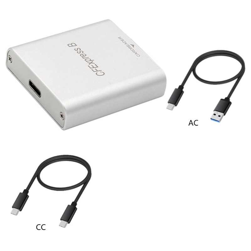 Đầu Đọc Thẻ Cfexpressemory USB3.1 10Gbps Type B Bằng Nhôm Nhỏ Gọn