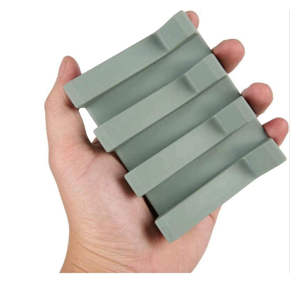 1 Giá Đỡ Xà Phòng Bằng Silicon Màu Trơn Linh Hoạt Tiện Dụng
