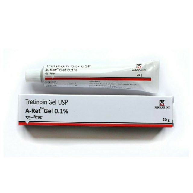 Tretinoin Aret gel 0.1% 0.05% 0.025% ngăn lão hóa, mụn  - A ret tretinol