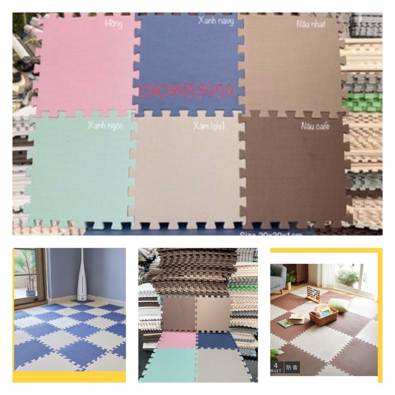 Set 20 Thảm lót sàn size 30×30×1cm