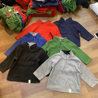  00384 Áo Nỉ Bông Cổ Trụ Bé Nhí Hàng Dư 