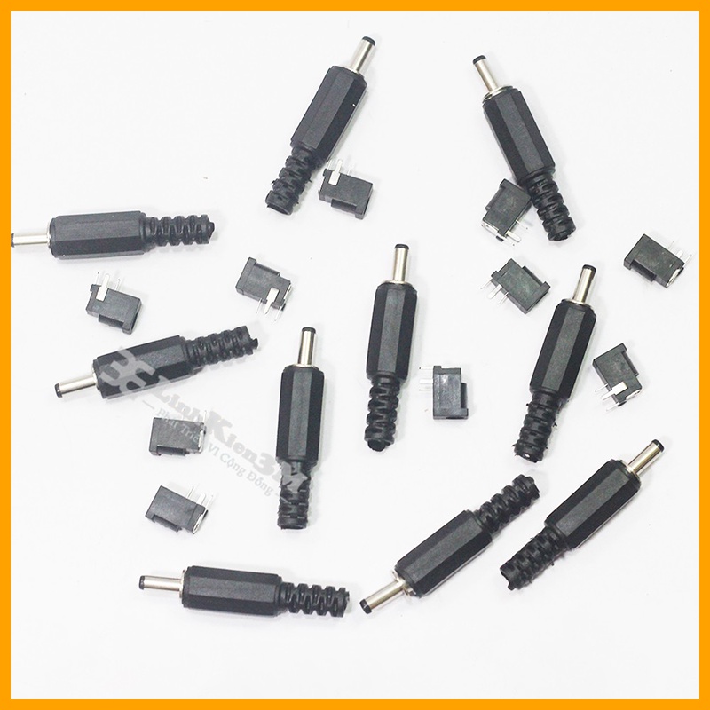 Bộ 20 Jack DC 5.5x2.1mm (10 Đực - 10 Cái)