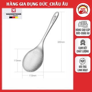 Muôi thủng wagensteiger 32cm, thép không gỉ, vớt lẩu, rau luộc, đồ chiên rán - nhập đức