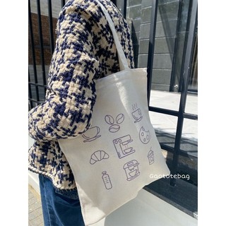 [Túi Tote Canvas Made By Gạo] Cafe