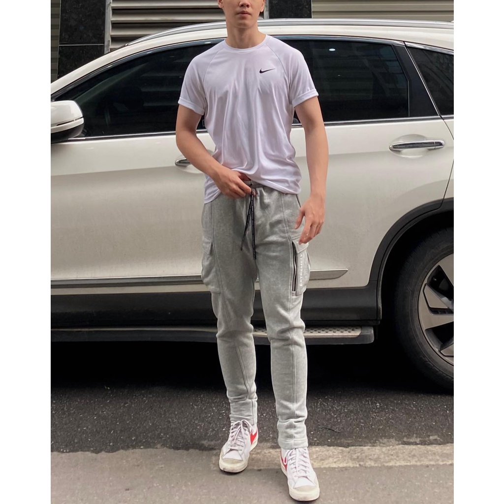 Quần Nỉ Amand Printed Pocket Cargo Pant - Grey