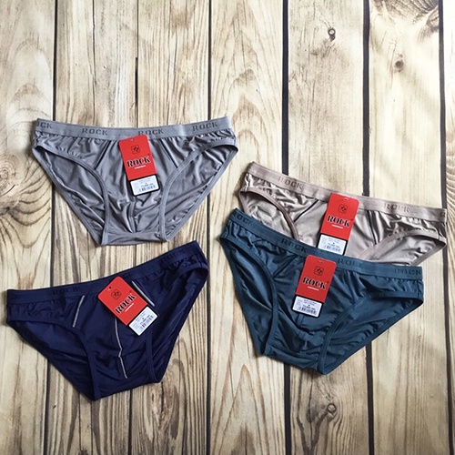 Big Size - Quần lót nam thun lạnh pha lụa lưng nhỏ chính hãng ROCK