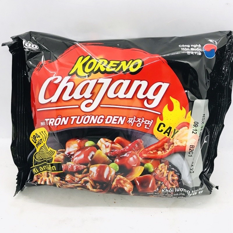 Mì Tương Đen Koreno Úp 4 Phút Gói 78g