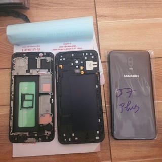 Vỏ samsung J7 plus c710 bộ có khay sim khung xương