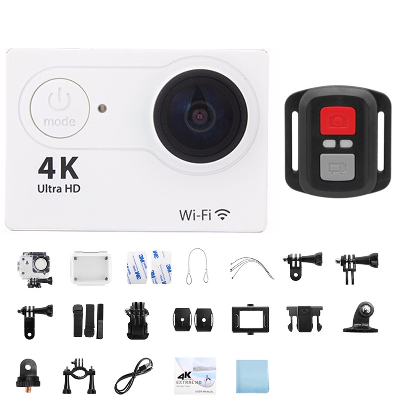 Camera Hành Trình Thể Thao Độ Phân Giải 4K Ultra HD 30M, Chống Thấm Nước, Kết Nối WiFi DVR