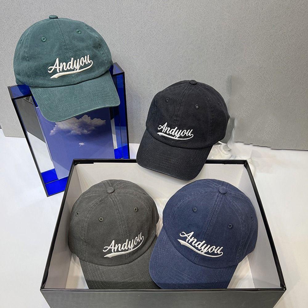 Mũ Lưỡi Trai Chất Liệu Cotton In Chữ Phong Cách Hip Hop Hàn Quốc Thời Trang Cho Nữ