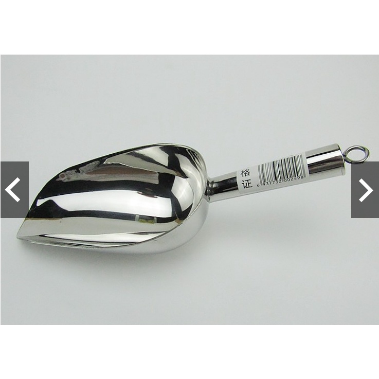 Xẻng xúc đá - muỗng xúc đá, xúc gạo, xúc đồ khô... bằng inox nhiều size