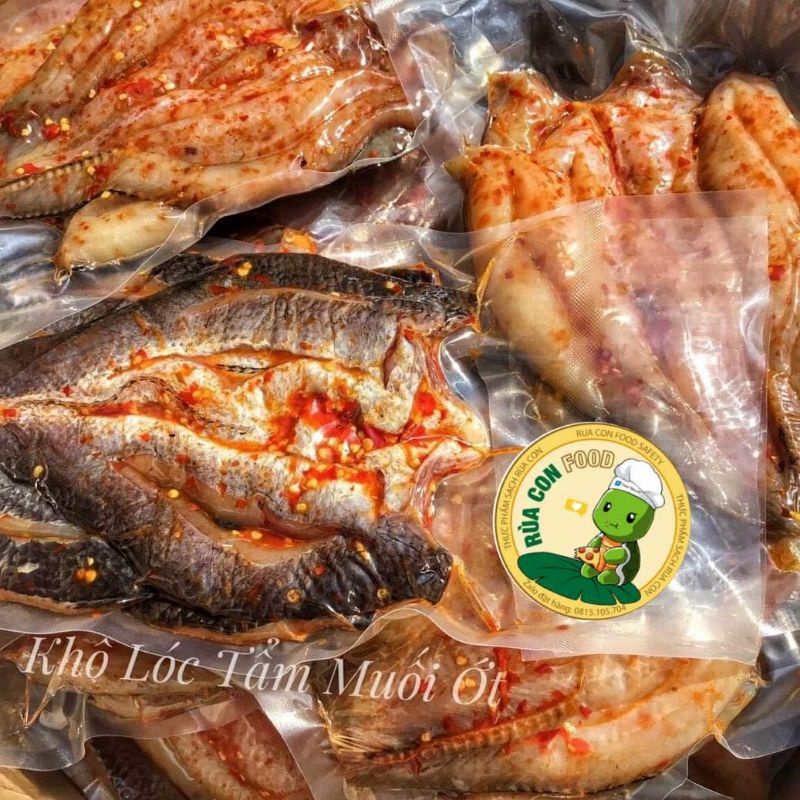 Khô cá lóc dẻo  - gói ép chân không 500gr