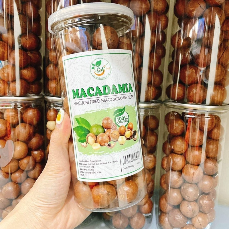 500gHạt macca Úc size lớn [ loại nứt vỏ ]