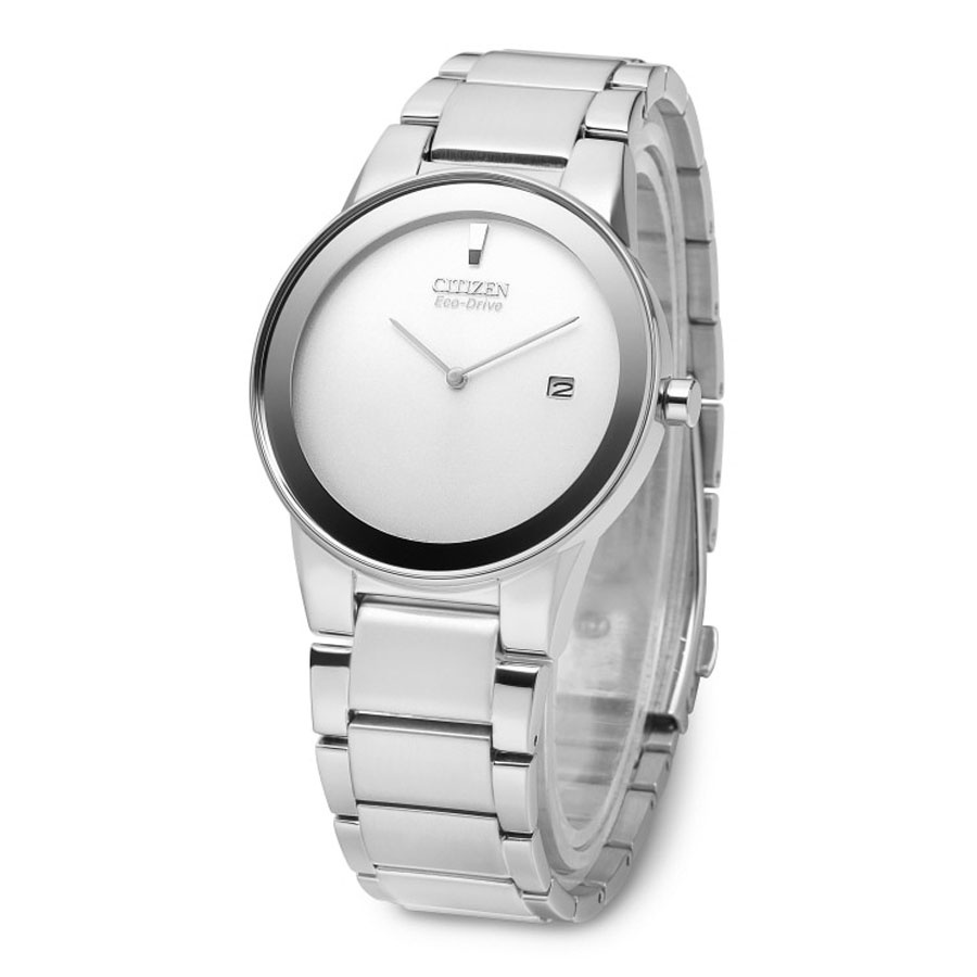 Đồng Hồ Nam Citizen Dây Kim Loại Máy Eco-Drive AU1060-51A - Mặt Trắng