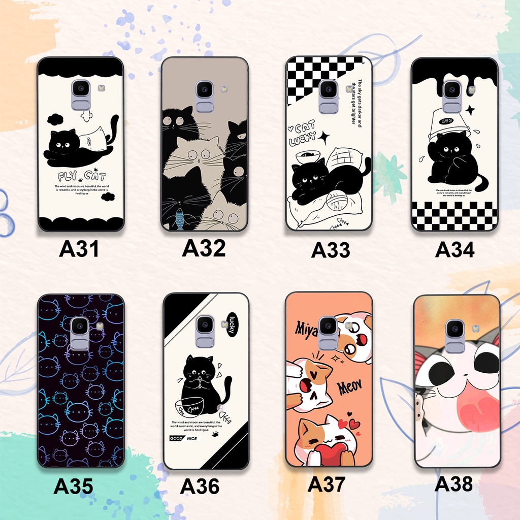 Ốp Samsung J4 / J6 PLUS / J6 in hình họa tiết Mèo Cute Đáng Yêu Đẹp Hot Trend 2023