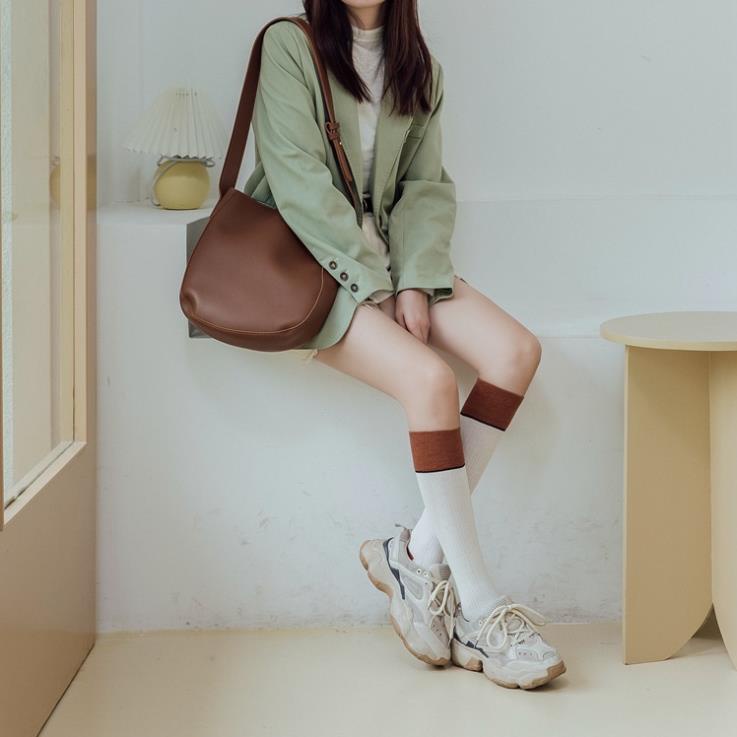 Tất Đùi MILASO Vớ Nữ Cao Cổ Viền Kẻ Kiểu Dáng Hàn Quốc FAS-001433