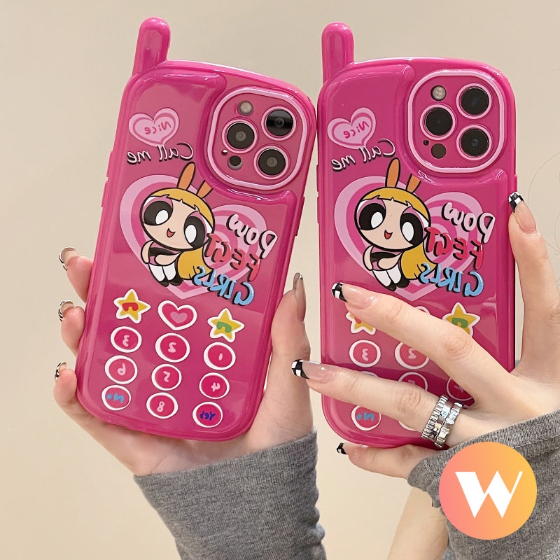 Ốp Điện Thoại Họa Tiết Powerpuff Girls Cho iPhone 11 7 8 Plus 11 13 12 14 Pro Max XR X XS Max SE