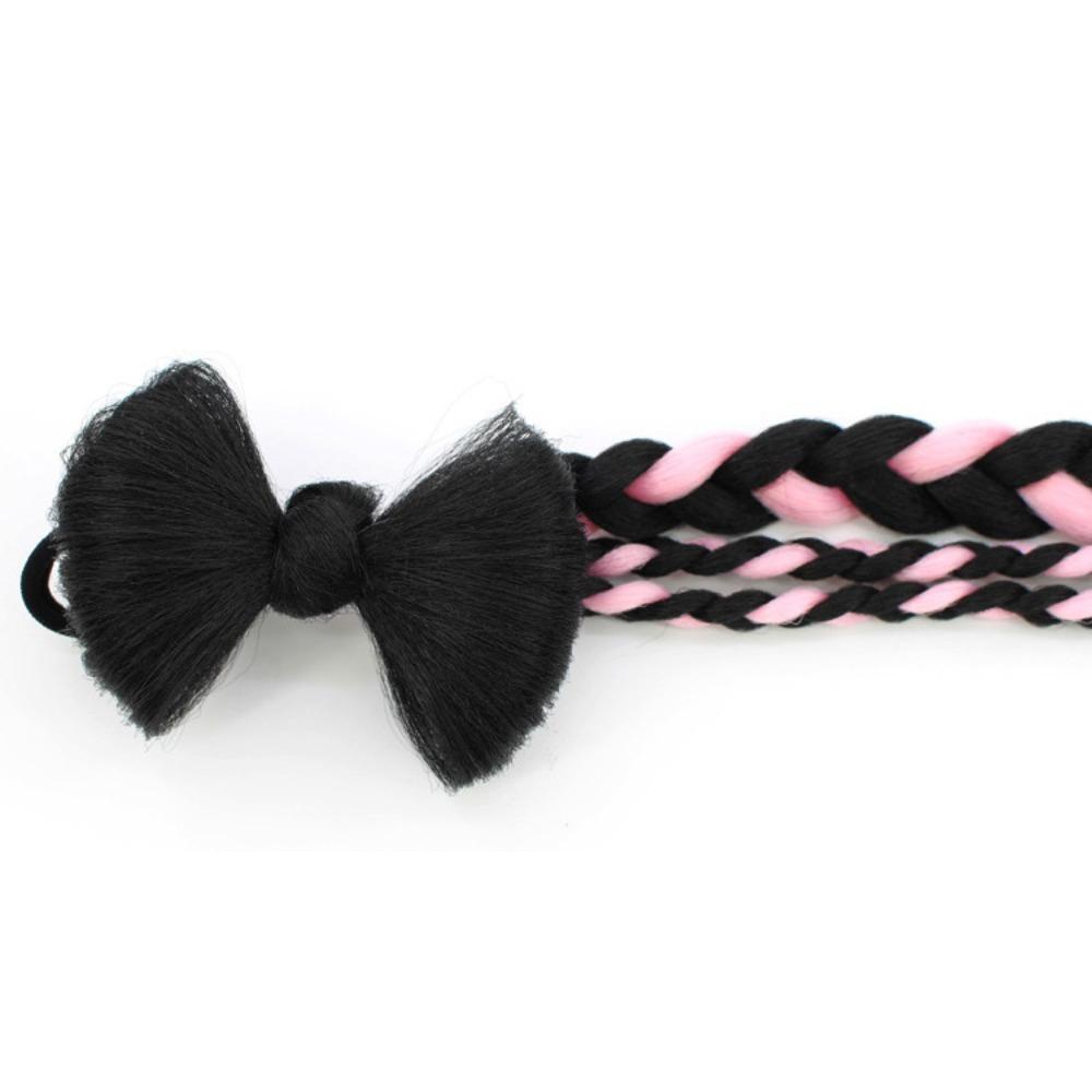 Tóc Giả Thắt Bím Bằng Cao Su Màu Nâu / Đen Thời Trang Cho Nữ 2life