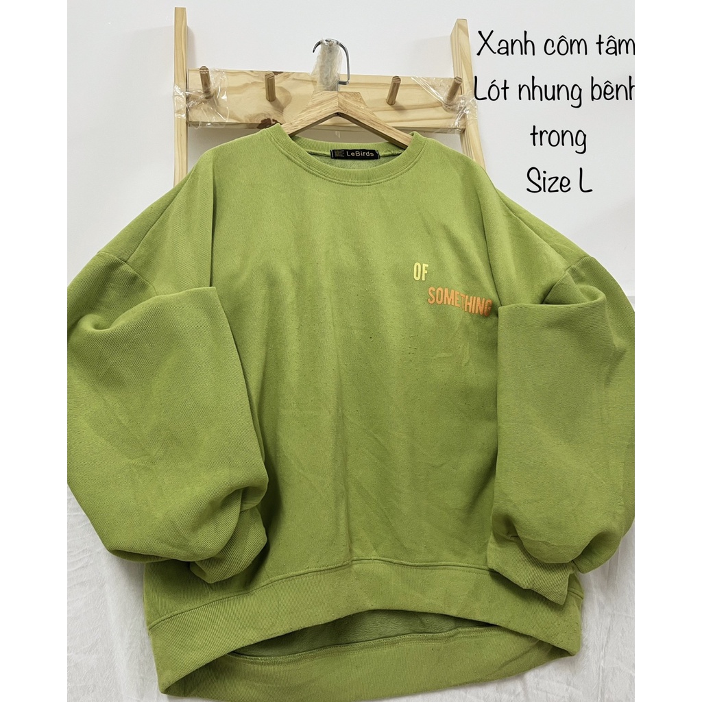 Topic basic chữ / Sweater 2hand - Sweater 2hand form rộng freesize .Phong cách dễ thương