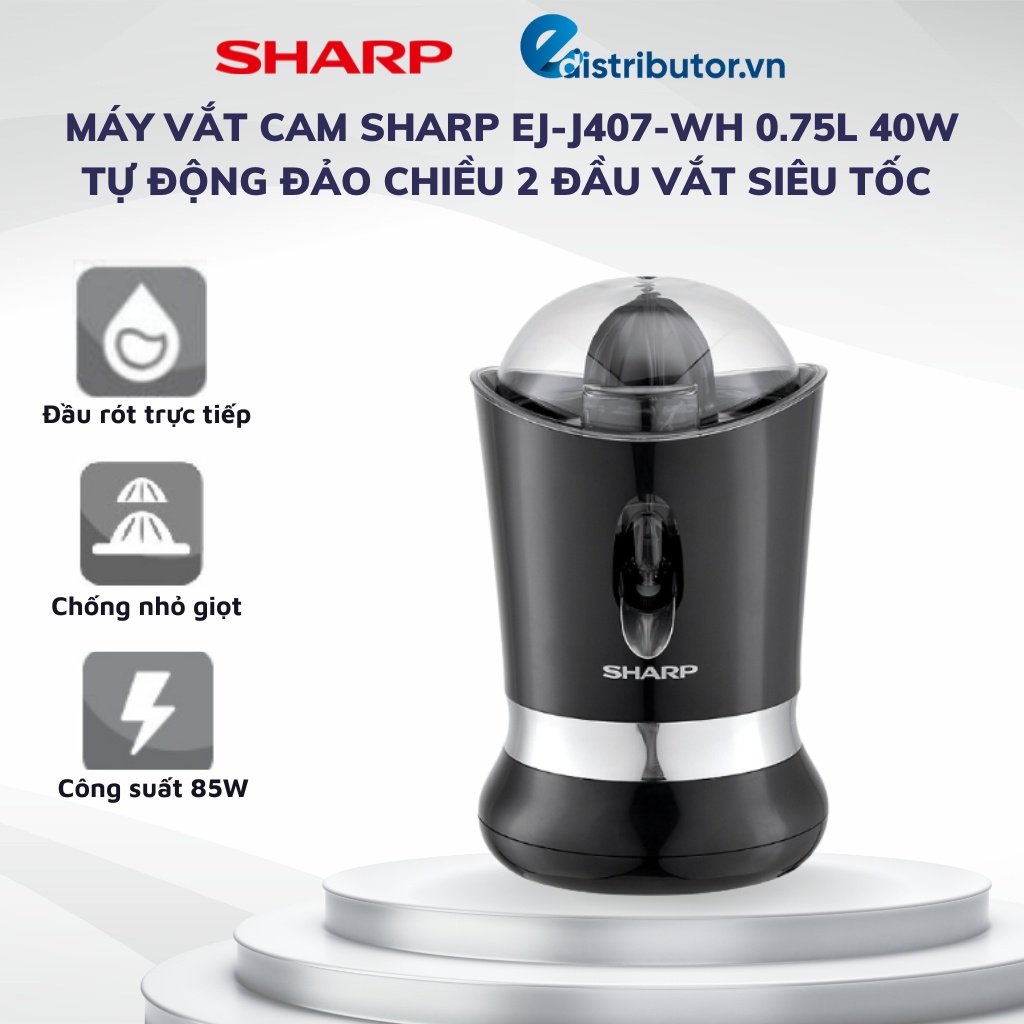 Máy vắt cam Sharp EJ-J850-BK-Hàng Chính Hãng