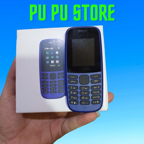 Nokia 105 điện thoại bàn phím 2019 2 sim cục gạch hàng mới zin giá rẻ pin sài cả tuần bảo hành 6 tháng