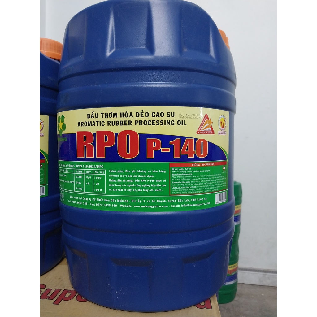 Dầu thơm hóa dẻo cao su RPO P140 Mekong can 18 lít