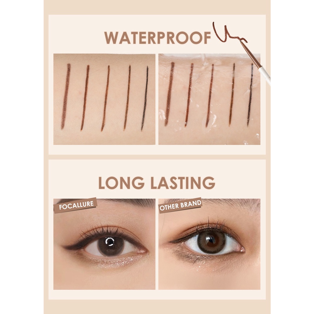 Bút kẻ mắt dạng sáp Focallure đầu mảnh 1.7mm chống thấm nước lâu trôi