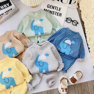 bộ quần áo thu cho bé nỉ bông siêu mịn  3-16kg