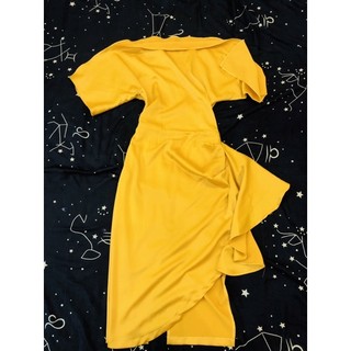 Thanh lý đầm lụa body nhún eo size M ,hàng Monoco mới mặc 1 lần