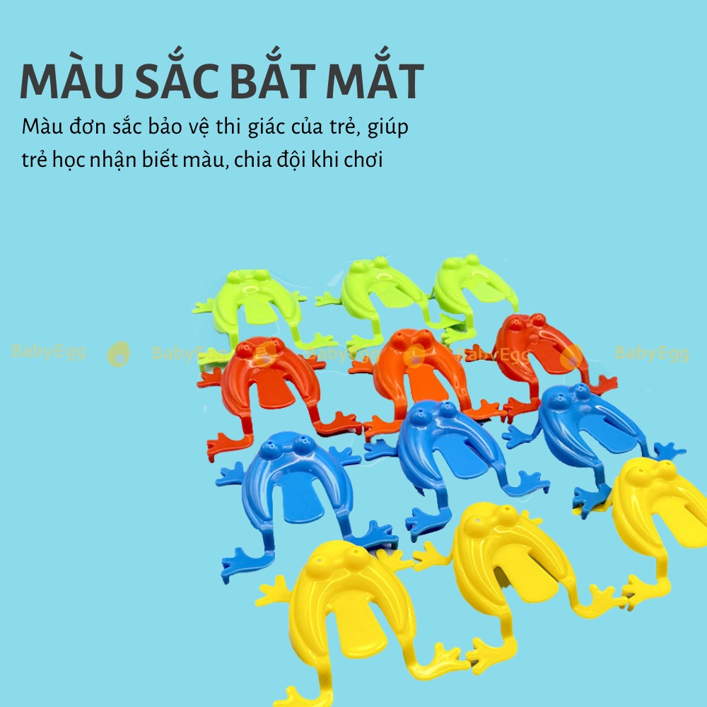 Ếch nhựa bật nhảy đồ chơi trẻ em cho bé trai bé gái phù hợp mọi lứa tuổi 2 3 4 5 6 7 tuổi babyegg baby egg