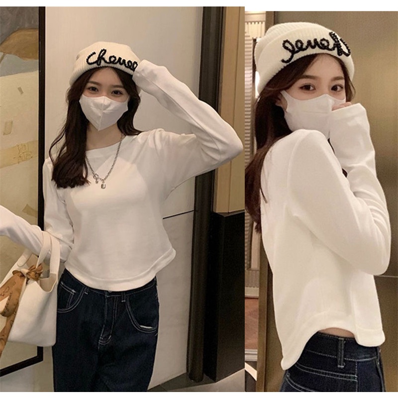 Áo Thun Tay Dài Cỡ Lớn Thời Trang Mùa Thu Mới 2022 Cho Nữ