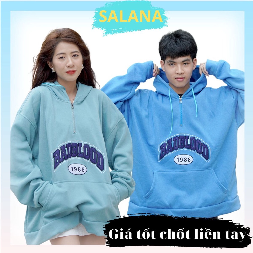 Áo hoodie unisex nam nữ form rộng LASANA HD1988