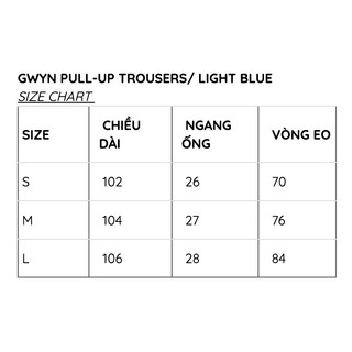 Quần Jeans GWYN/ washed light blue