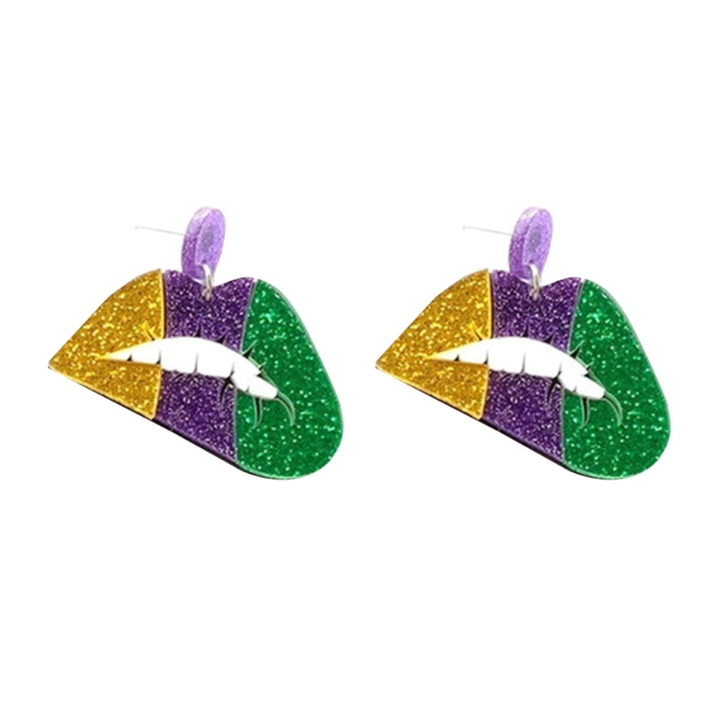 Bông Tai Dáng Dài Bằng Acrylic Phong Cách Lễ Hội Cho Nữ