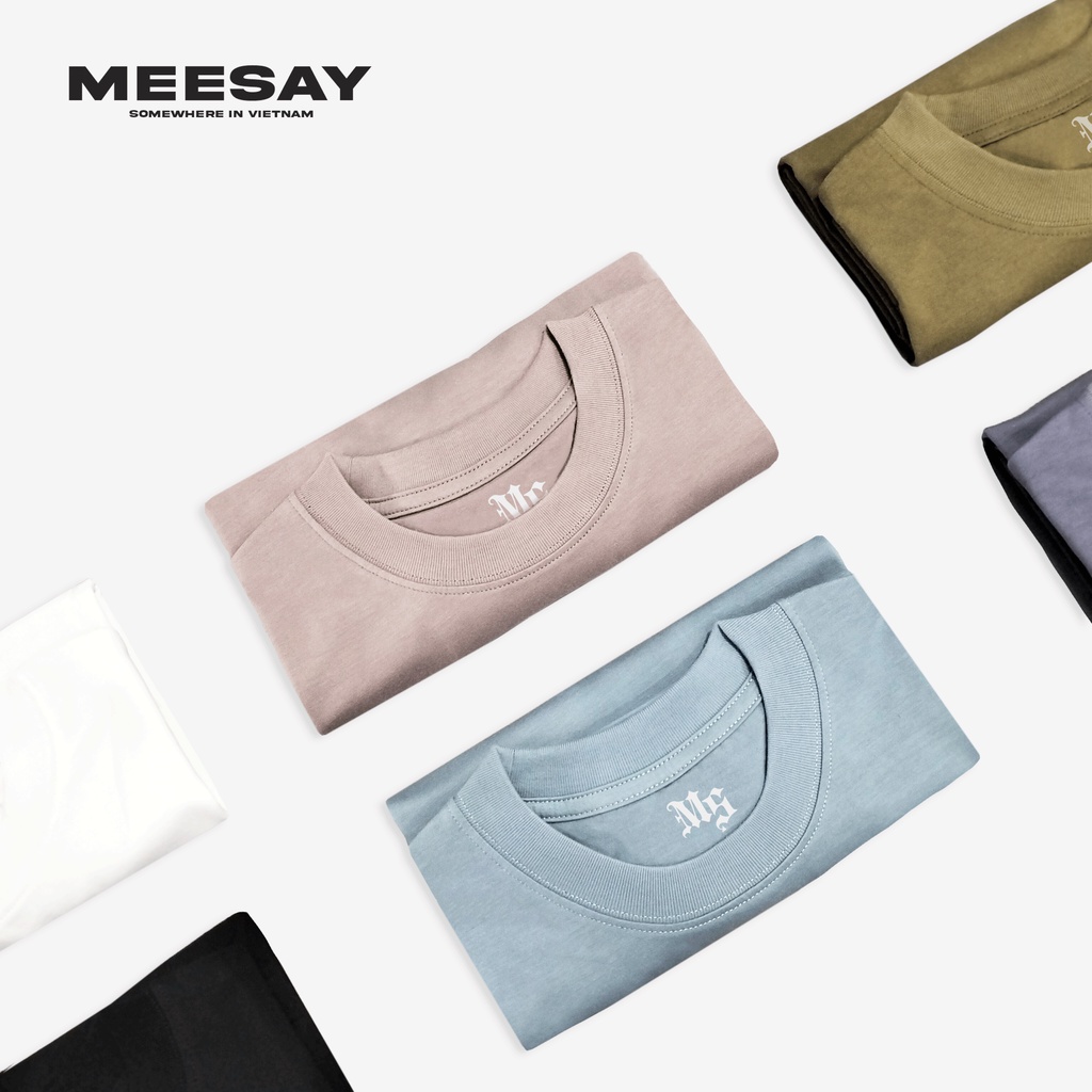 Áo thun trơn form rộng unisex vải thun cao cấp co giãn, dày dặn