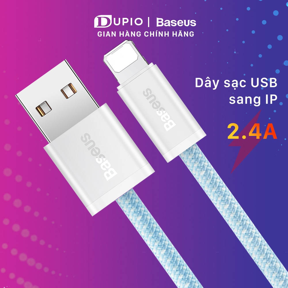 Dây sạc nhanh DUPIO Baseus DS01 cáp usb type c IP chính hãng bọc dù 18w 20w truyền dữ liệu