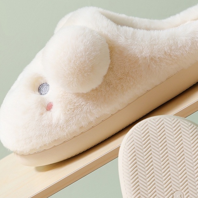 Dép Bông Đi Trong Nhà Giữ Ấm Mùa Thu Đông Thiết Kế Dễ Thương Dành Cho Nữ