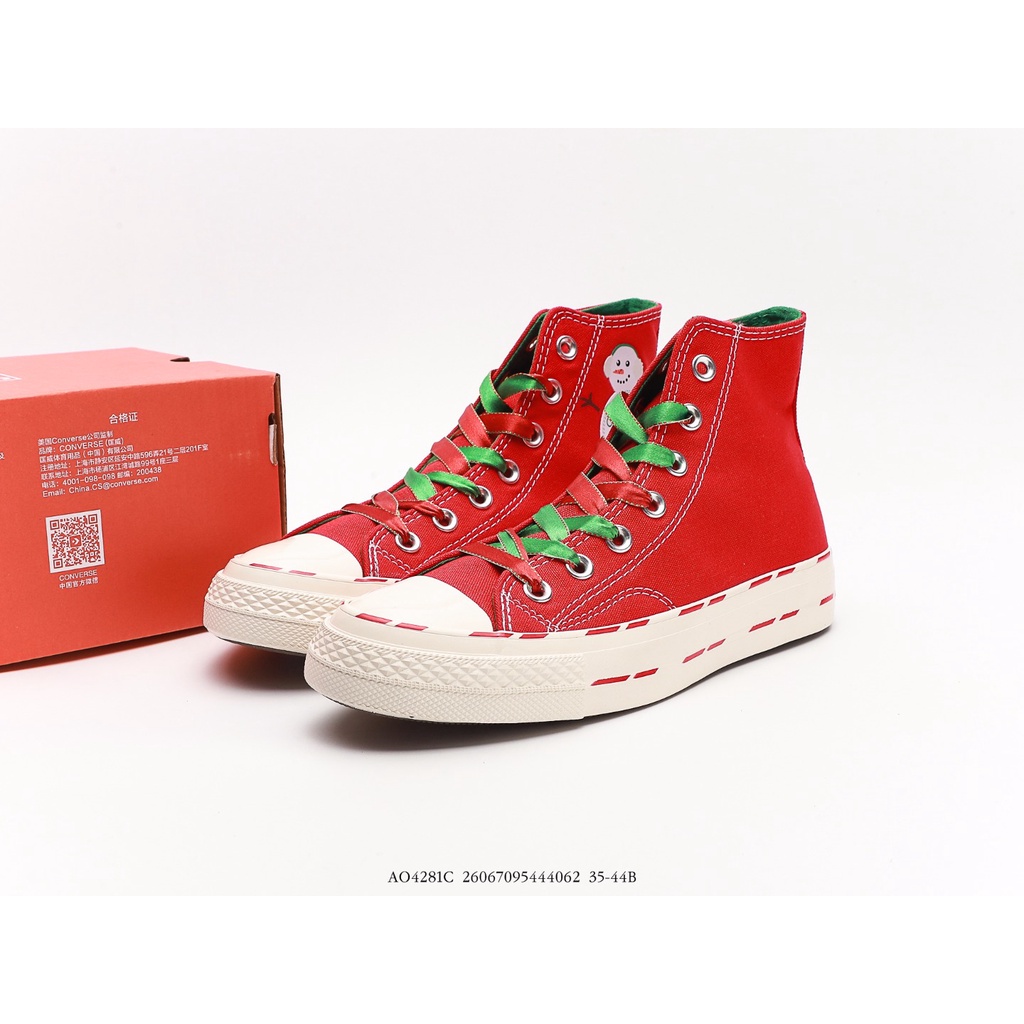 Giày thể thao Converse phiên bản giáng sinh màu đỏ
