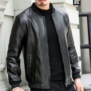 Áo Khoác Da Bomber Nam Cao Cấp Phong Cách Hàn Quốc - BH 1năm