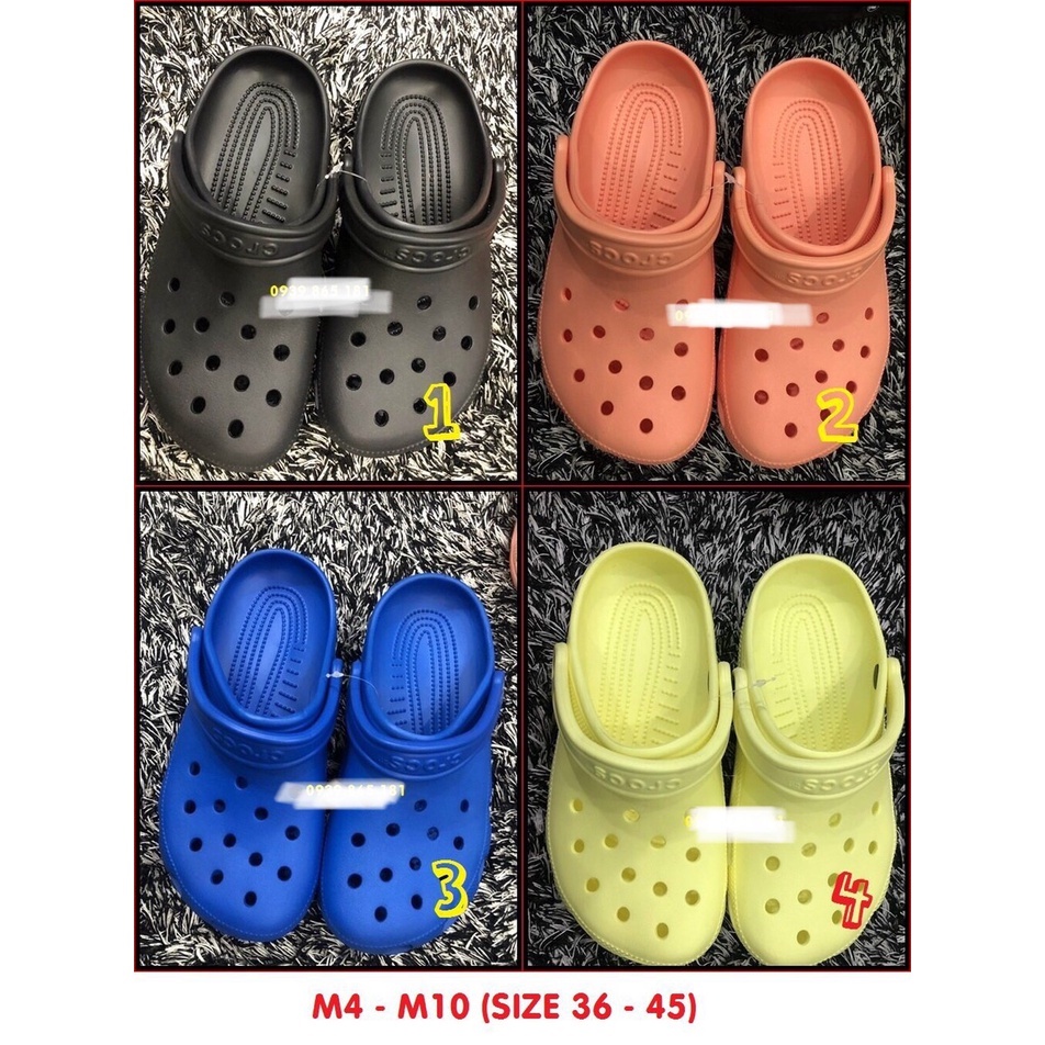 [CHÍNH HÃNG] Sục Cross Classic Nam Nữ màu trơn- Siêu bền, nhẹ, êm.