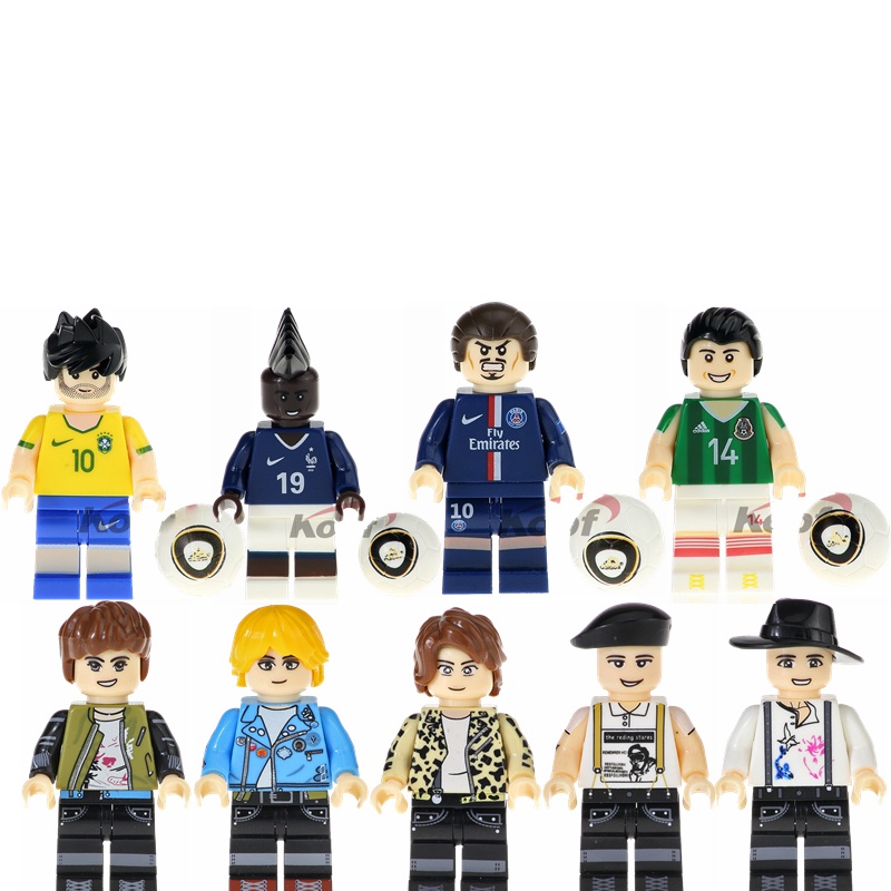 Mô Hình Đồ Chơi Bóng Đá Neymar Beckham Minifigures Dành Cho Trẻ Em