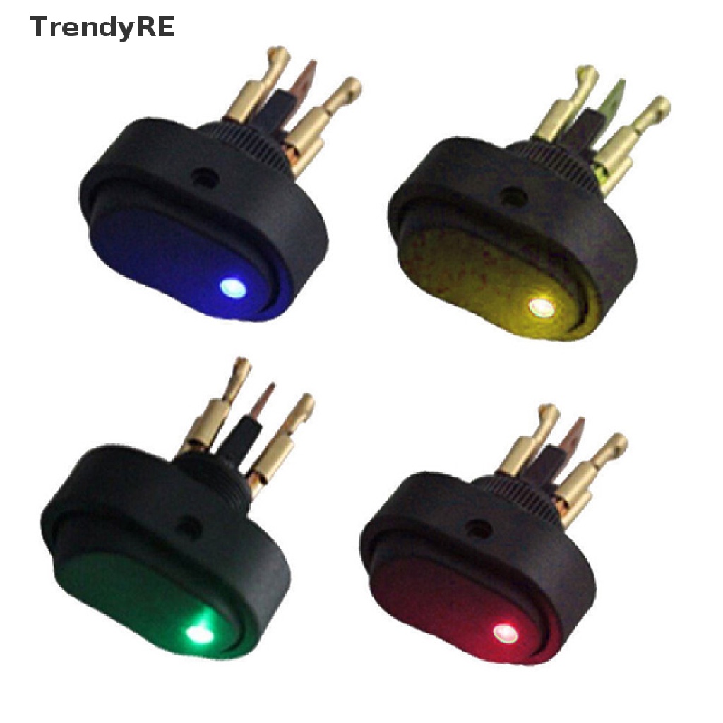 Công Tắc ON / OFF Có Đèn LED 12V 30A Cho Xe Hơi, Tàu Thuyền