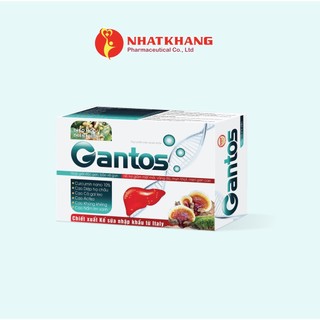 Viên uống mát gan, giải độc Gantos, tăng cường chức năng gan,hỗ trợ trong men gan cao,gan nhiễm mỡ,hộp 50 viên